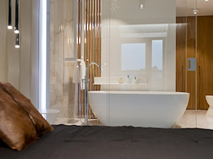 REALIZACJA GDAŃSK - Mała średnia sypialnia z łazienką, styl nowoczesny - zdjęcie od Studio Estima Sopot
