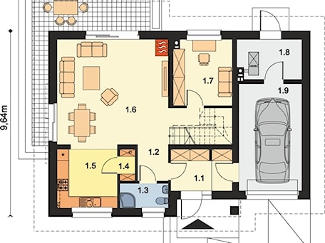 Aranżacje wnętrz - : ARP AJAKS MODERN CE (DOM AP2-10) - DOM.PL - Dom.pl Projekty domów. Przeglądaj, dodawaj i zapisuj najlepsze zdjęcia, pomysły i inspiracje designerskie. W bazie mamy już prawie milion fotografii!