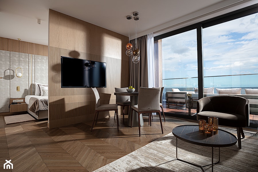 luksusowy apartament wakacyjny - Salon, styl tradycyjny - zdjęcie od Pszczołowscy projektowanie wnętrz