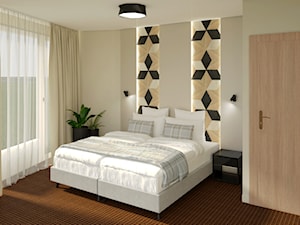 familly room dla SU Bałtyk w Kołobrzegu - Średnia beżowa sypialnia, styl tradycyjny - zdjęcie od Pszczołowscy projektowanie wnętrz