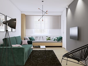 mieszkanie na wynajem, Sopot - Salon, styl nowoczesny - zdjęcie od Pszczołowscy projektowanie wnętrz