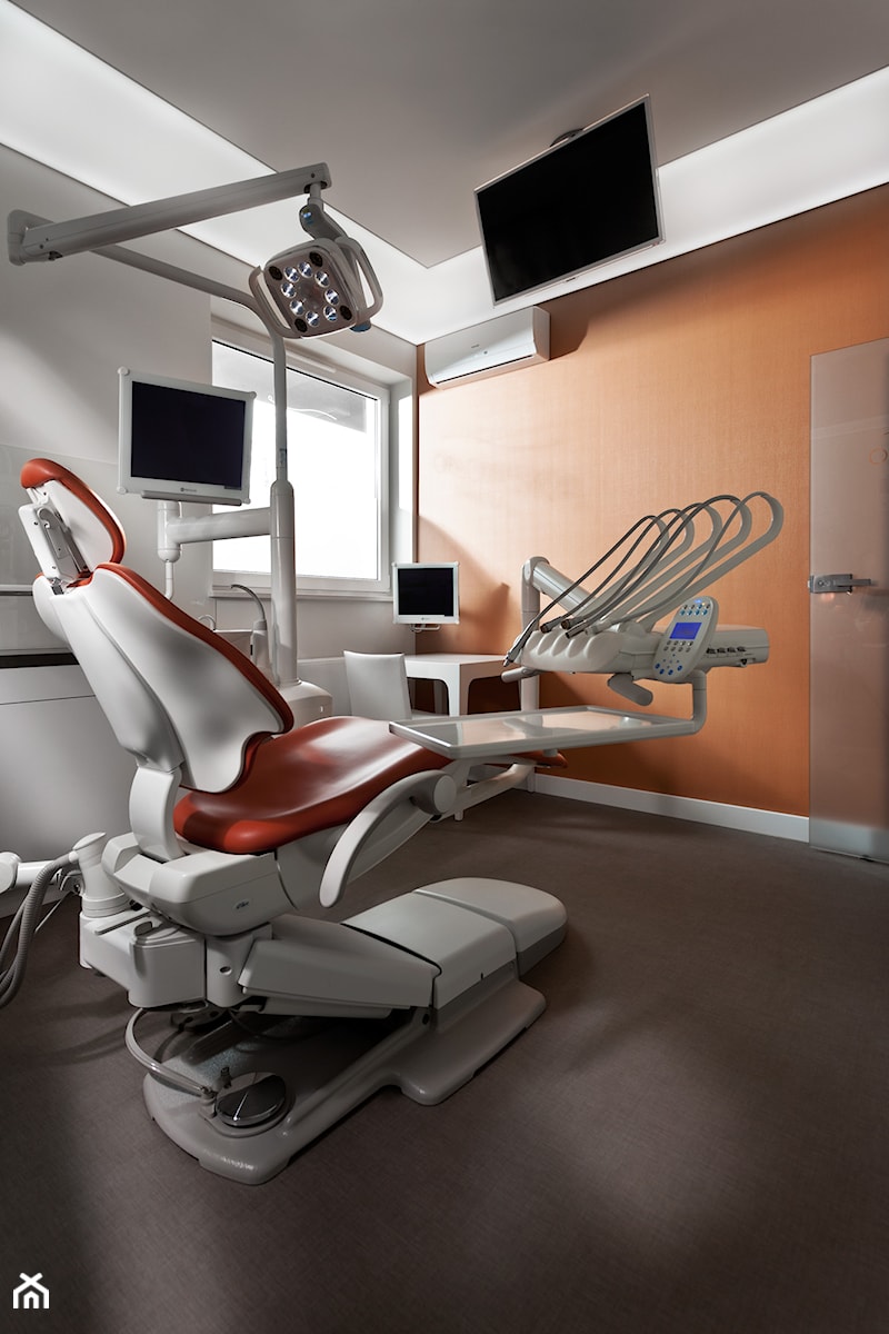 klinika stomatologiczna - Wnętrza publiczne, styl nowoczesny - zdjęcie od Pszczołowscy projektowanie wnętrz