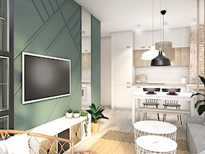 Ekonomiczny salon z kuchnią (98% Ikea) - Salon, styl nowoczesny - zdjęcie od Zuzanna Rybicka Sikora Architekt Wnętrz