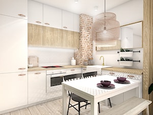 Ekonomiczny salon z kuchnią (98% Ikea) - Kuchnia, styl nowoczesny - zdjęcie od Zuzanna Rybicka Sikora Architekt Wnętrz