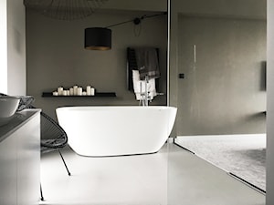 Dom pod Łodzią - Średnia bez okna łazienka, styl minimalistyczny - zdjęcie od Archikąty