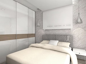 Nowoczesny apartament w stnowanych kolorac - Sypialnia, styl nowoczesny - zdjęcie od Inspiration Studio