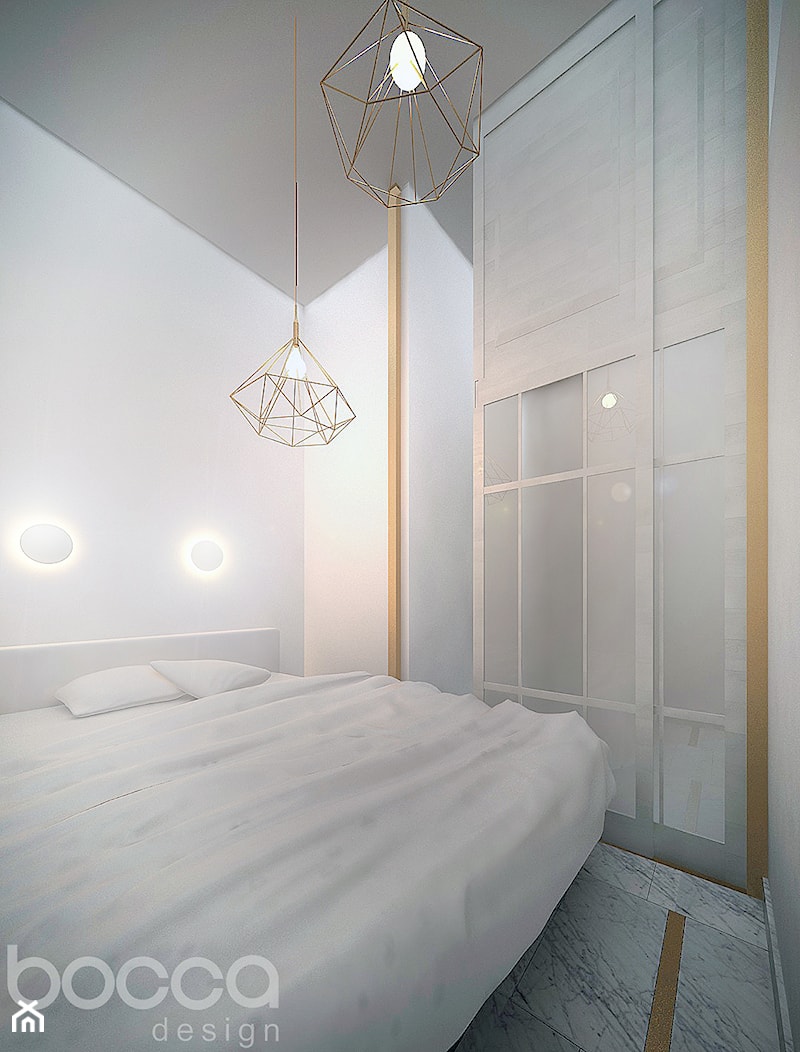 Eklektyczny apartament - Sypialnia, styl nowoczesny - zdjęcie od Bocca design - Homebook