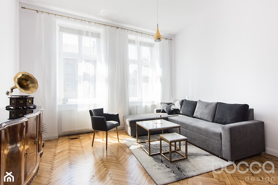 Eklektyczny apartament - Salon, styl nowoczesny - zdjęcie od Bocca design