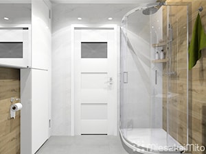 Mała łazienka w bloku - zdjęcie od Pracownia Projektowania Wnętrz "Mieszkaj Miło"