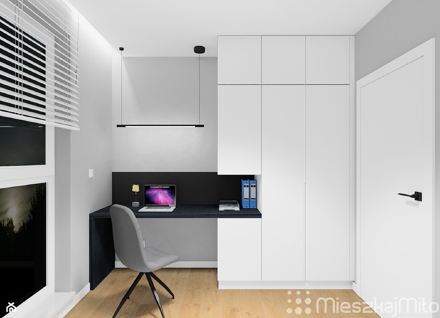 Pokój biurowy - zdjęcie od Pracownia Projektowania Wnętrz "Mieszkaj Miło" - Homebook
