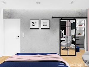 Sypialnia z garderobą i łazienką - zdjęcie od Pracownia Projektowania Wnętrz "Mieszkaj Miło"
