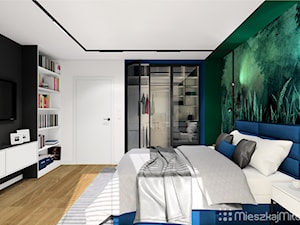 Projekt wnętrza sypialni - Sypialnia, styl nowoczesny - zdjęcie od Pracownia Projektowania Wnętrz "Mieszkaj Miło"