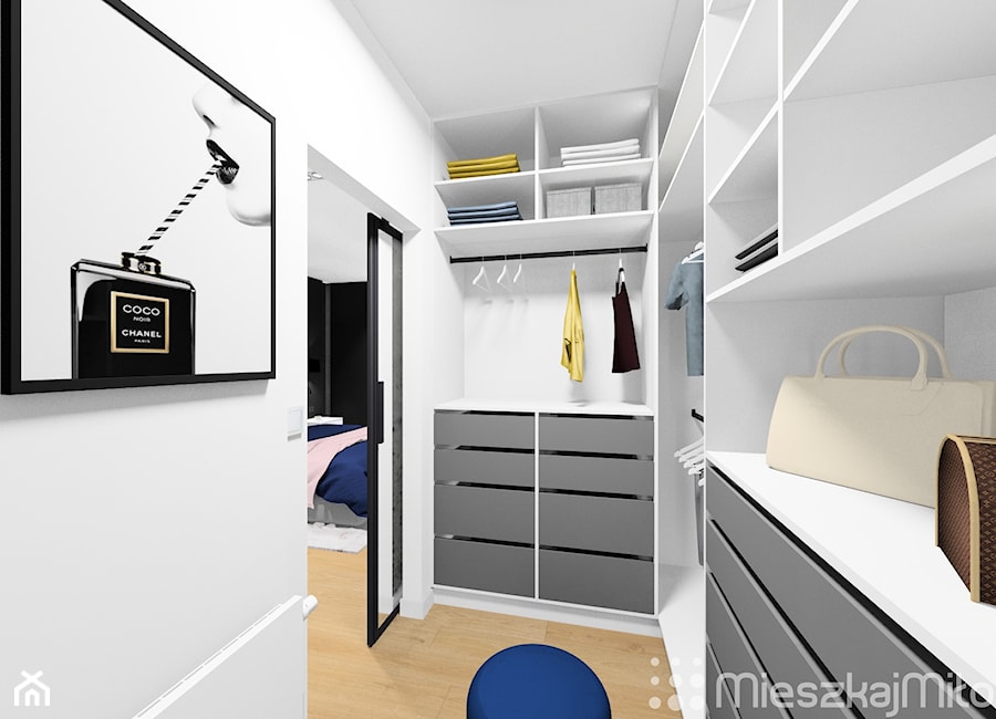 Garderoba w sypialni - zdjęcie od Pracownia Projektowania Wnętrz "Mieszkaj Miło"