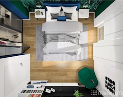 Projekt wnętrza sypialni - Sypialnia, styl nowoczesny - zdjęcie od Pracownia Projektowania Wnętrz "Mieszkaj Miło" - Homebook