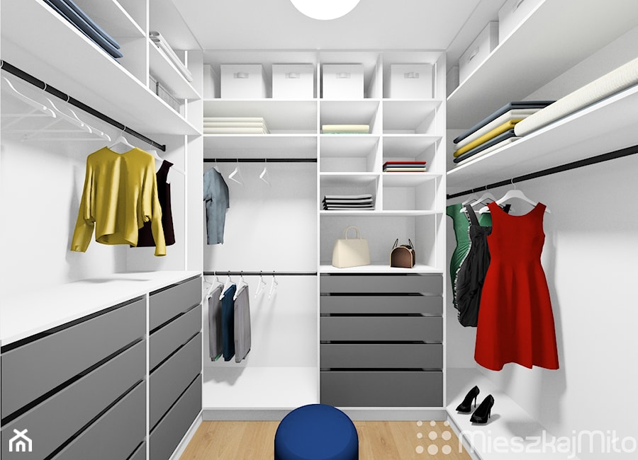 Garderoba w sypialni - zdjęcie od Pracownia Projektowania Wnętrz "Mieszkaj Miło"