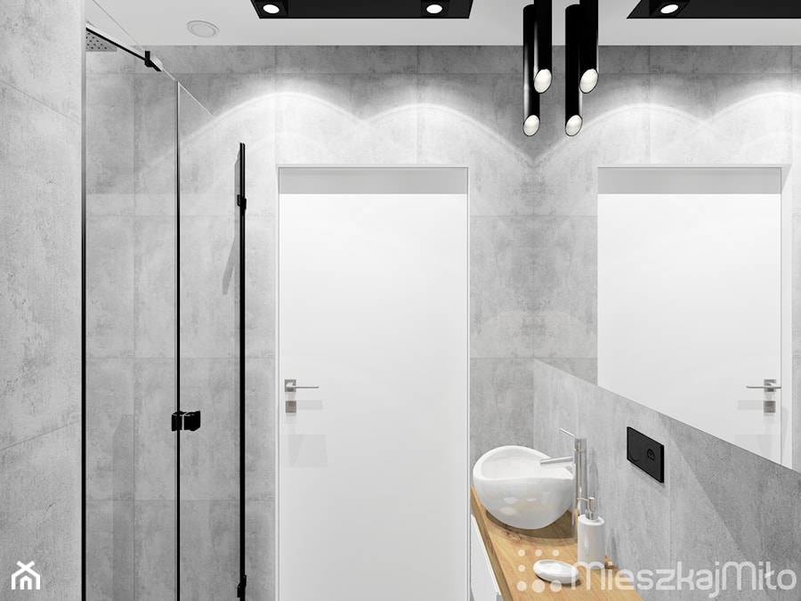 Aranżacja małej łazienki - zdjęcie od Pracownia Projektowania Wnętrz "Mieszkaj Miło"