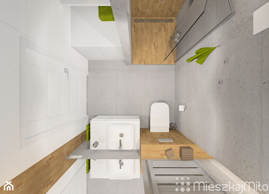 Projekt łazienki - zdjęcie od Pracownia Projektowania Wnętrz "Mieszkaj Miło"