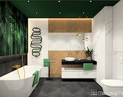 Projekt wnętrza łazienki - Łazienka, styl nowoczesny - zdjęcie od Pracownia Projektowania Wnętrz "Mieszkaj Miło" - Homebook
