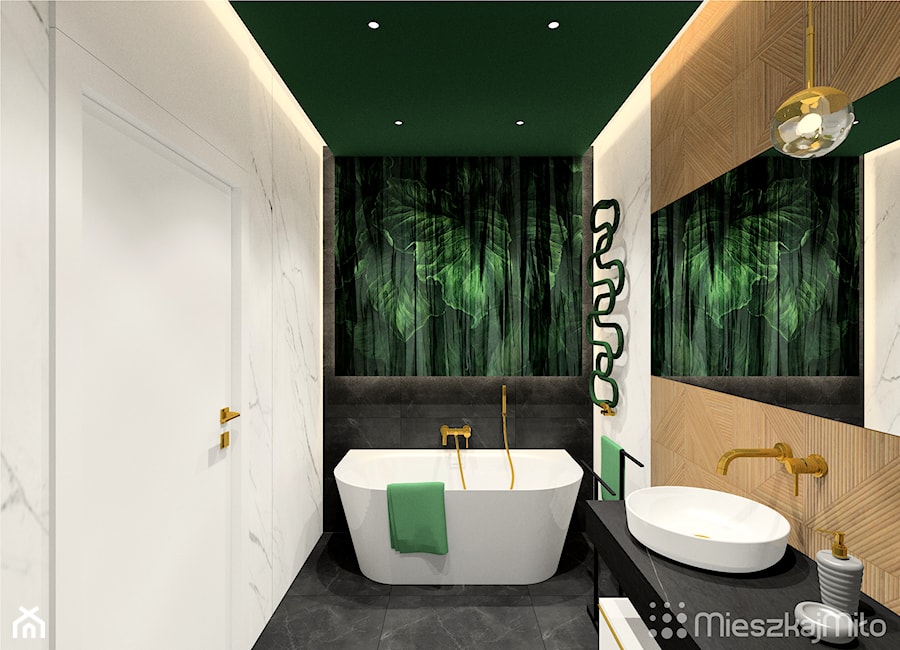 Projekt wnętrza łazienki - Łazienka, styl nowoczesny - zdjęcie od Pracownia Projektowania Wnętrz "Mieszkaj Miło"