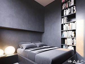 PROJEKT KAWALERKI - WARSZAWA MURANÓW - Sypialnia, styl minimalistyczny - zdjęcie od HATCH STUDIO