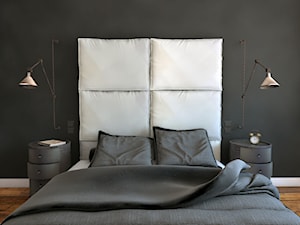 50 m2 na Artystycznym Żoliborzu - Mała czarna sypialnia, styl industrialny - zdjęcie od IdeaSpace