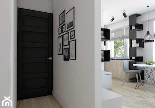 Nowoczesne mieszkanie w Siedlcach - Mały biały hol / przedpokój, styl nowoczesny - zdjęcie od IdeaSpace