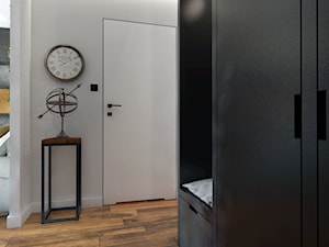 50 m2 na Artystycznym Żoliborzu - Średni biały hol / przedpokój, styl nowoczesny - zdjęcie od IdeaSpace