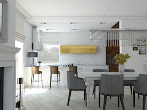 Klasyka & Art Deco - Duża biała jadalnia w kuchni, styl tradycyjny - zdjęcie od IdeaSpace