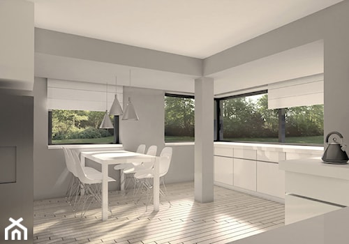 Dom jednorodzinny ‒ przebudowa z rozbudową - Kuchnia, styl minimalistyczny - zdjęcie od MARCIN GŁUCHOWSKI ARCHITEKT