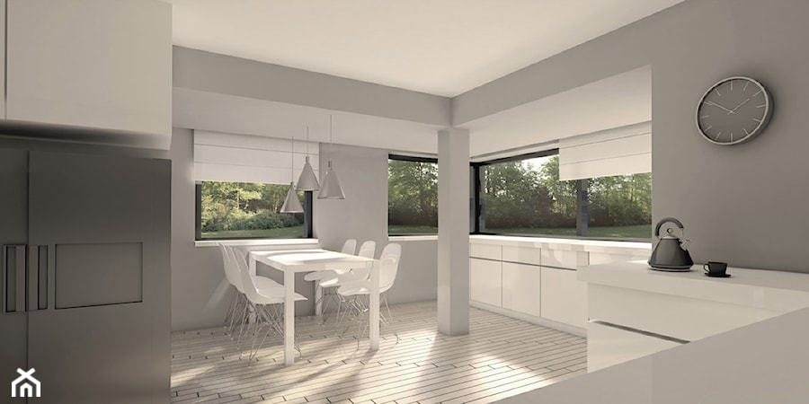 Dom jednorodzinny ‒ przebudowa z rozbudową - Kuchnia, styl minimalistyczny - zdjęcie od MARCIN GŁUCHOWSKI ARCHITEKT