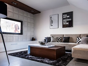 Mieszkanie w Obrze 2 - Średni biały salon, styl nowoczesny - zdjęcie od Żaneta Strażyńska