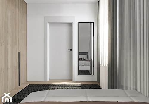 Dom pod Wolsztynem 2 - Średnia biała sypialnia, styl nowoczesny - zdjęcie od Żaneta Strażyńska