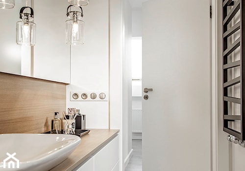 Mieszkanie w Wolsztynie - Mała łazienka, styl skandynawski - zdjęcie od Żaneta Strażyńska