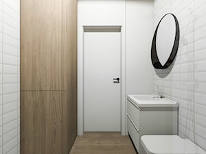 Mieszkanie pod wynajem 2 - Mała bez okna z lustrem łazienka, styl nowoczesny - zdjęcie od Żaneta Strażyńska