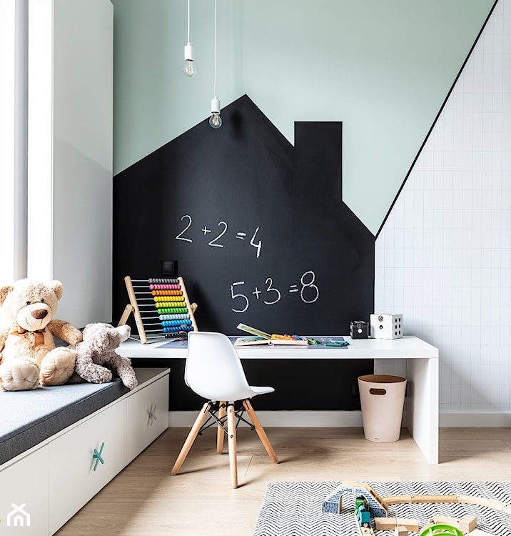 farba tablicowa na ścianie w pokoju dziecka