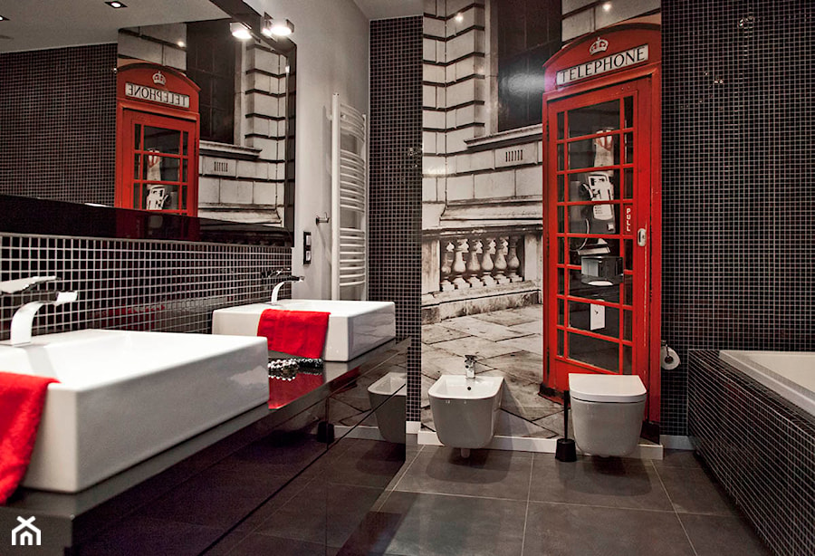 Mieszkanie w Grodzisku Wlkp. - Średnia z dwoma umywalkami łazienka, styl nowoczesny - zdjęcie od Żaneta Strażyńska