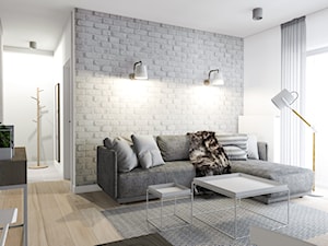 Mieszkanie pod wynajem 1 - Średni szary salon, styl skandynawski - zdjęcie od Żaneta Strażyńska