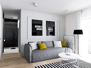 Mieszkanie pod wynajem 2 - Średni biały salon, styl nowoczesny - zdjęcie od Żaneta Strażyńska