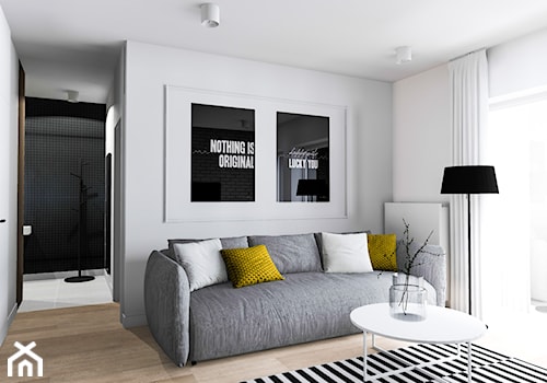 Mieszkanie pod wynajem 2 - Średni biały salon, styl nowoczesny - zdjęcie od Żaneta Strażyńska