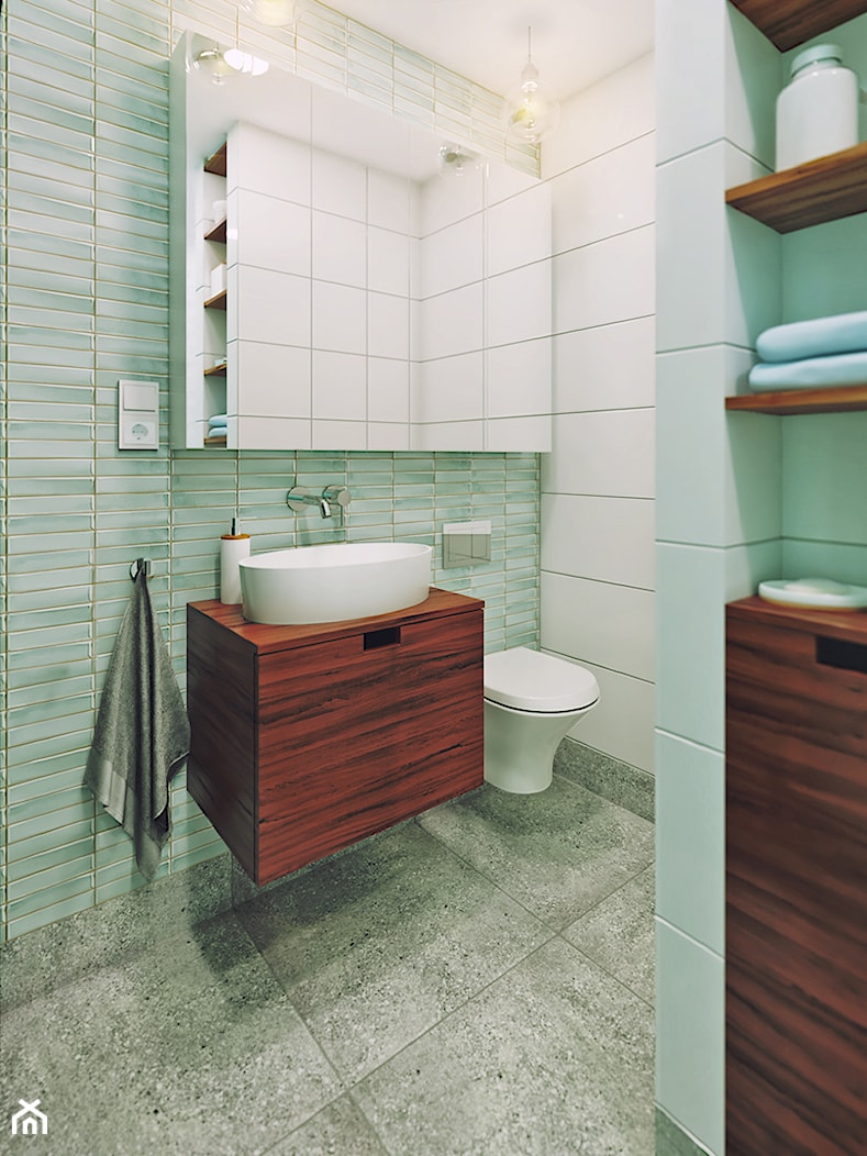 Apartament: drewno i kolor - zdjęcie od Marmur Studio - Homebook