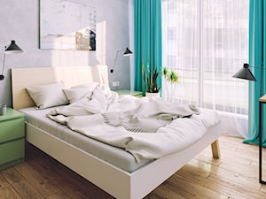 Apartament: drewno i kolor - zdjęcie od Marmur Studio
