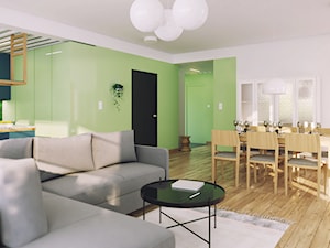 Apartament: drewno i kolor - zdjęcie od Marmur Studio