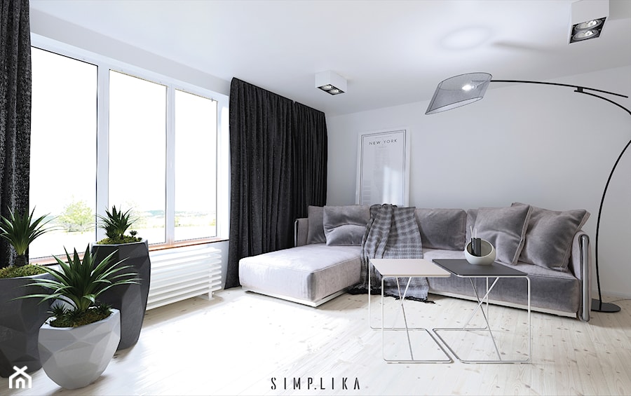SALON - Salon, styl minimalistyczny - zdjęcie od SIMPLIKA