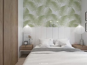 80-METROWA BLISKA WOLA - Mała biała sypialnia, styl nowoczesny - zdjęcie od SIMPLIKA