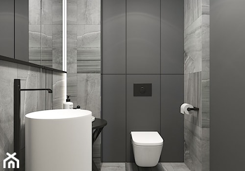 MĘSKA "JASKINIA" - Mała łazienka, styl minimalistyczny - zdjęcie od SIMPLIKA