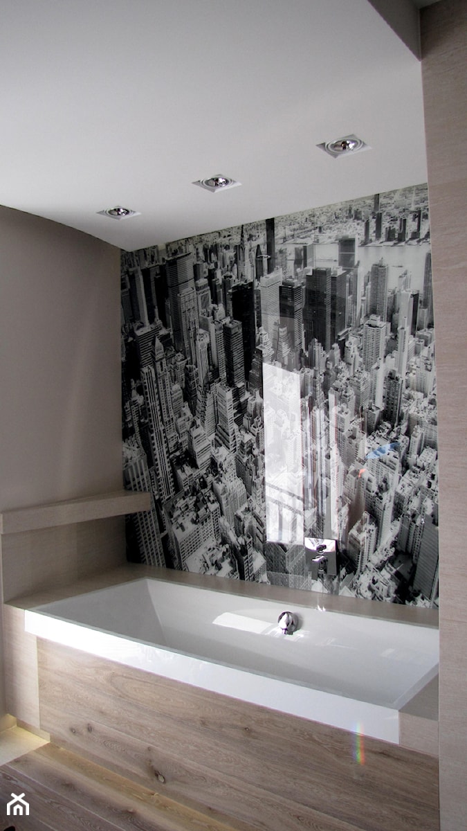 grafika łazienka szkło bezpieczne - zdjęcie od Szklarz Glass Decorator Nowoczesne Szkło dla Architektury