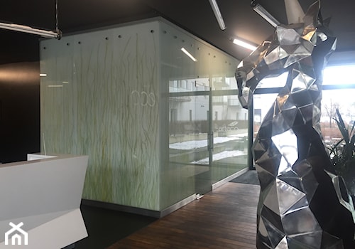 Recepcja- pokój ochrony - zdjęcie od Szklarz Glass Decorator Nowoczesne Szkło dla Architektury