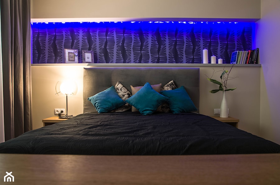 Mieszkanie dla mężczyzny - Sypialnia, styl nowoczesny - zdjęcie od BWA-STUDIO