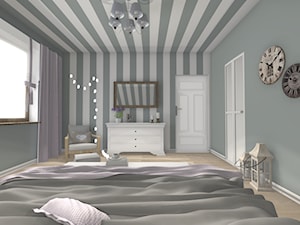 Dom Świnoujście - Sypialnia, styl prowansalski - zdjęcie od Atena Projektowanie wnętrz