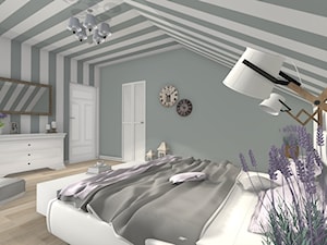 Dom Świnoujście - Sypialnia, styl prowansalski - zdjęcie od Atena Projektowanie wnętrz